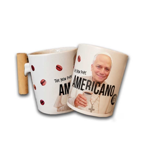 Kubek z papieżem Leonem XIV PAPA AMERICANO