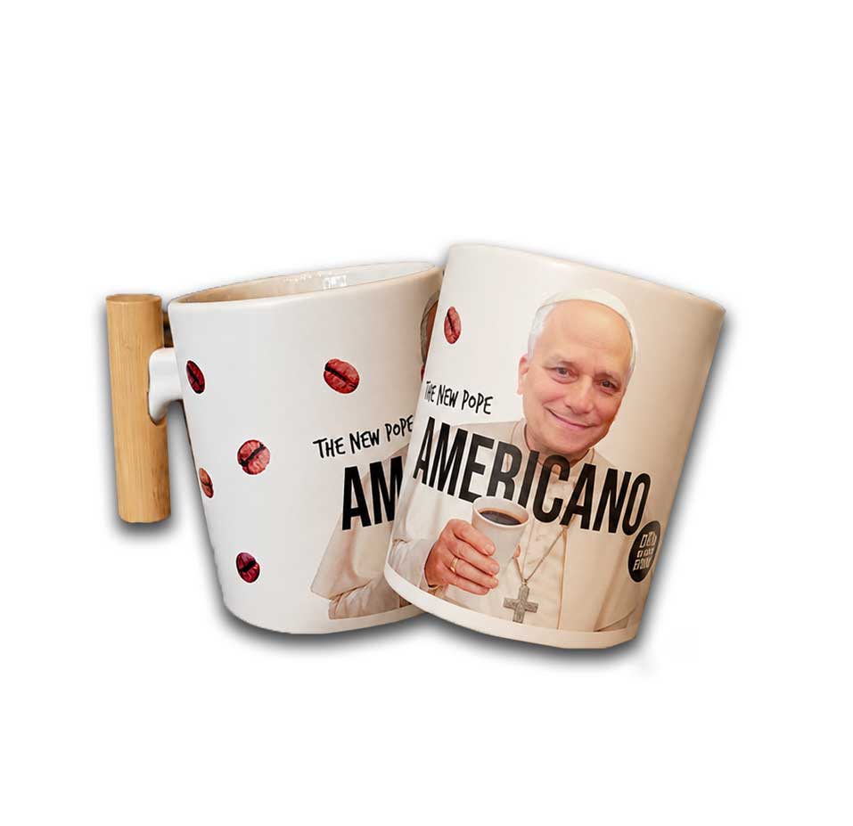 Kubek z papieżem Leonem XIV PAPA AMERICANO