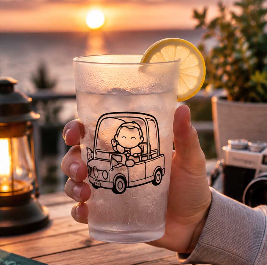 kubek z papieżem Leonem dla dzieci, papamobile